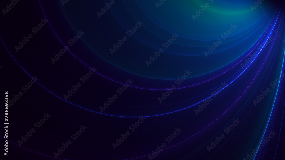 3D rendering multicolored abstract fractal on black background 3D rendering multicolored abstract fractal on black background