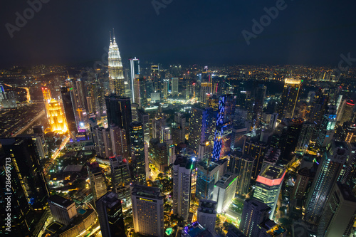Canvas Print Aerial View of Kuala Lumpur