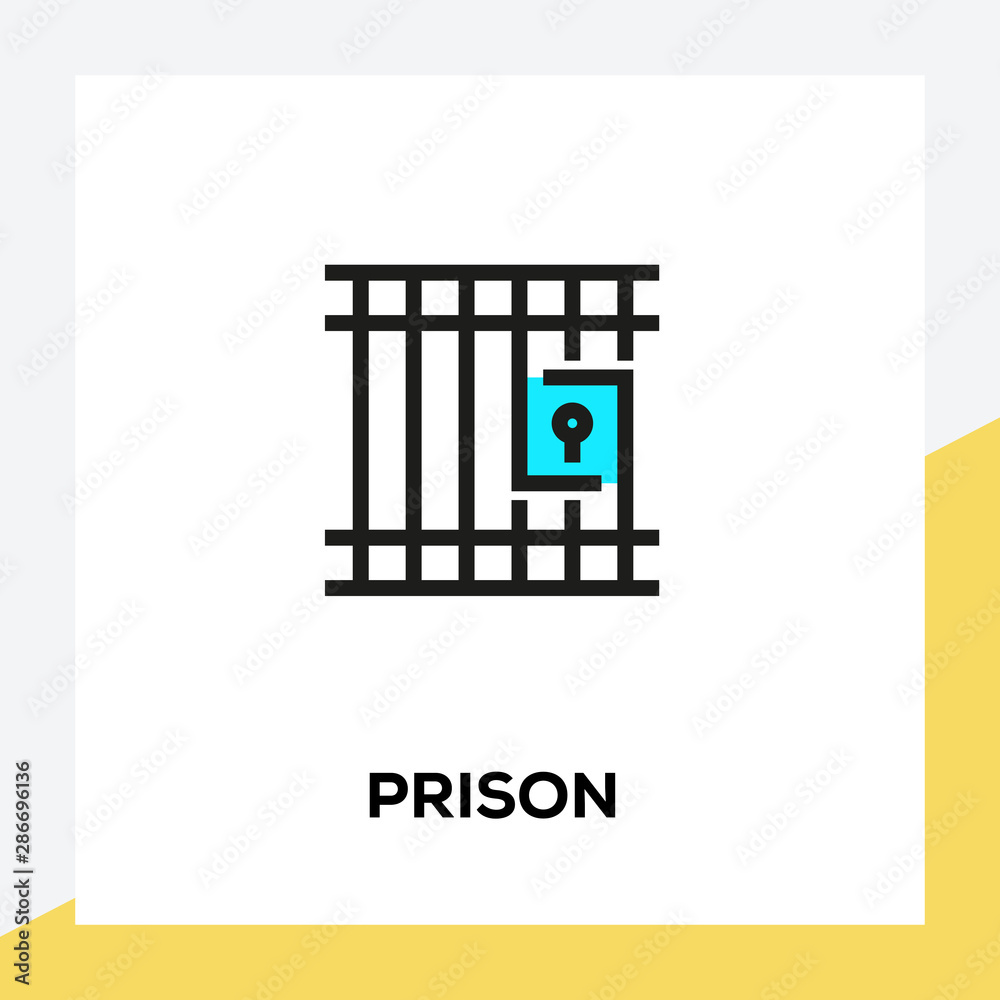 PRISON LINE ICON SET