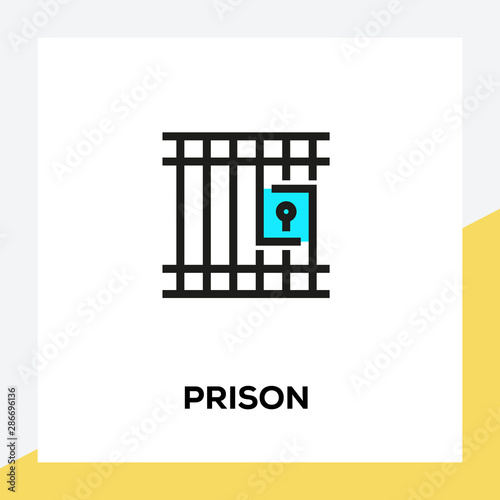 PRISON LINE ICON SET