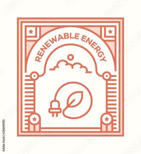 REWENABLE ENERGY ICON CONCEPT photo