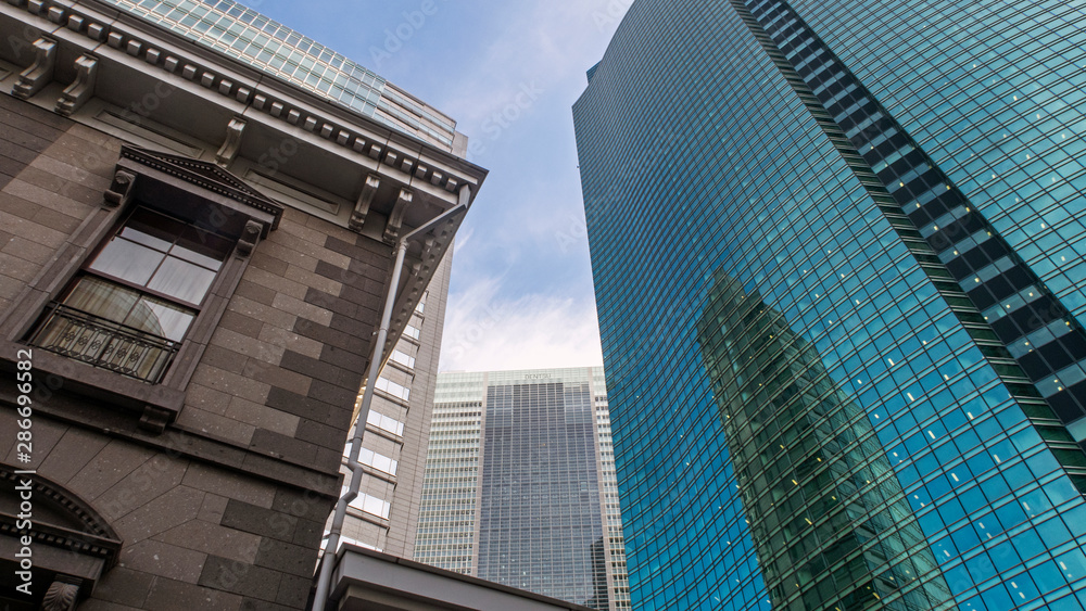 Obraz premium 汐留の高層ビル