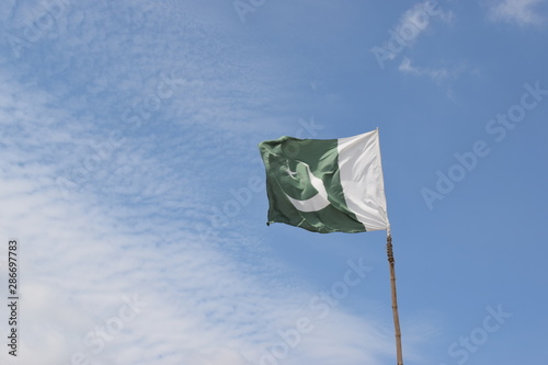 Pakistani Flag in Air