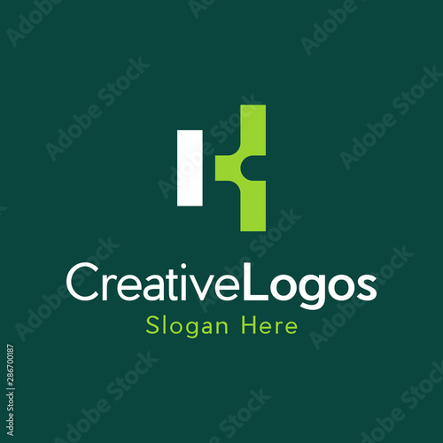 Creative initial letter K logo icon design template elements. Letter K logo icon design template elements