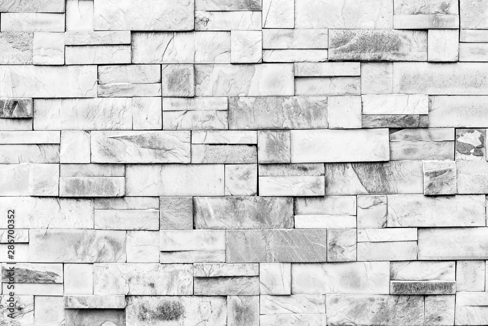 Black and White Stone Wall, Stone Texture,Black and White Wallpaper Stock  Photo | Adobe Stock