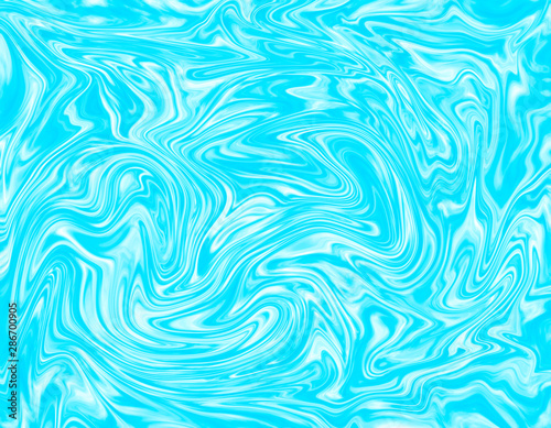 abstract Sky blue Liquid Marble Swirl texture Background