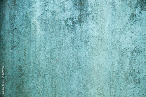 Old blue weathered wall background or texture