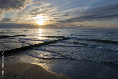 Wallpaper Mural Sunset on the Baltic sea. Torontodigital.ca