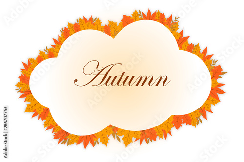 Diseño de fondo de otoño con hojas secas. Ilustración de recurso para presentación de otoño. Vectores para fondo de noviembre