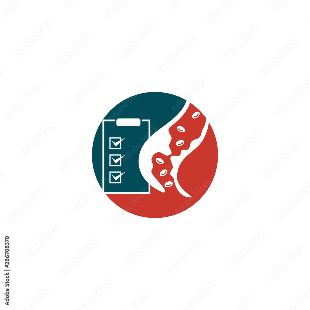 Cholesterol in artery health risk vector design Illustration Cholesterol in artery health risk vector design Illustration