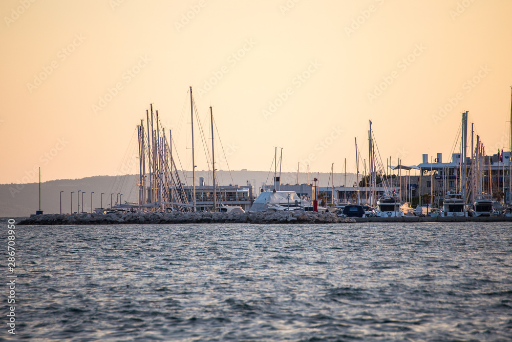 Split, Croatia. Sailboat harbor
