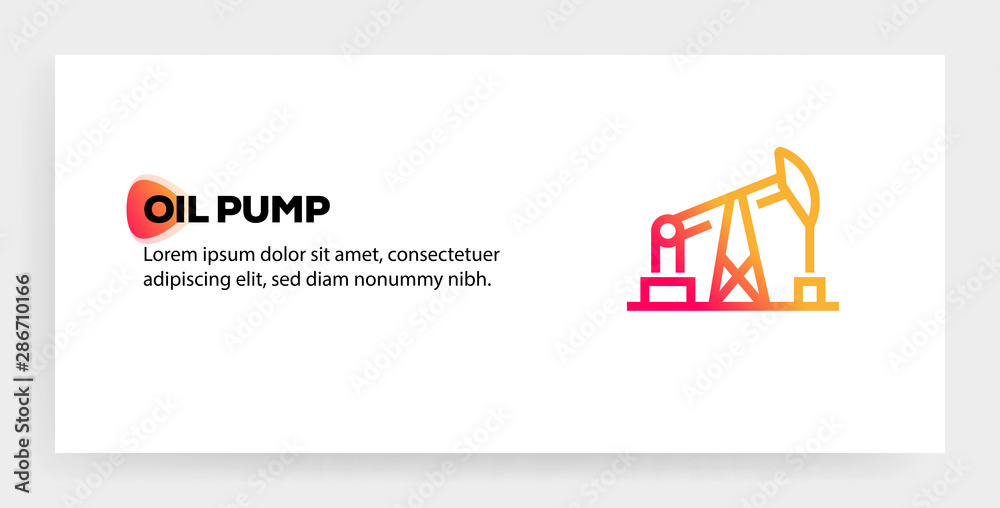 OIL PUMP ICON CONCEPT OIL PUMP ICON CONCEPT