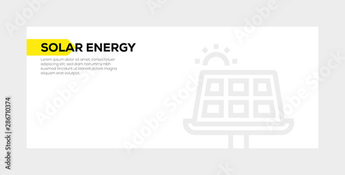 SOLAR ENERGY BANNER CONCEPT