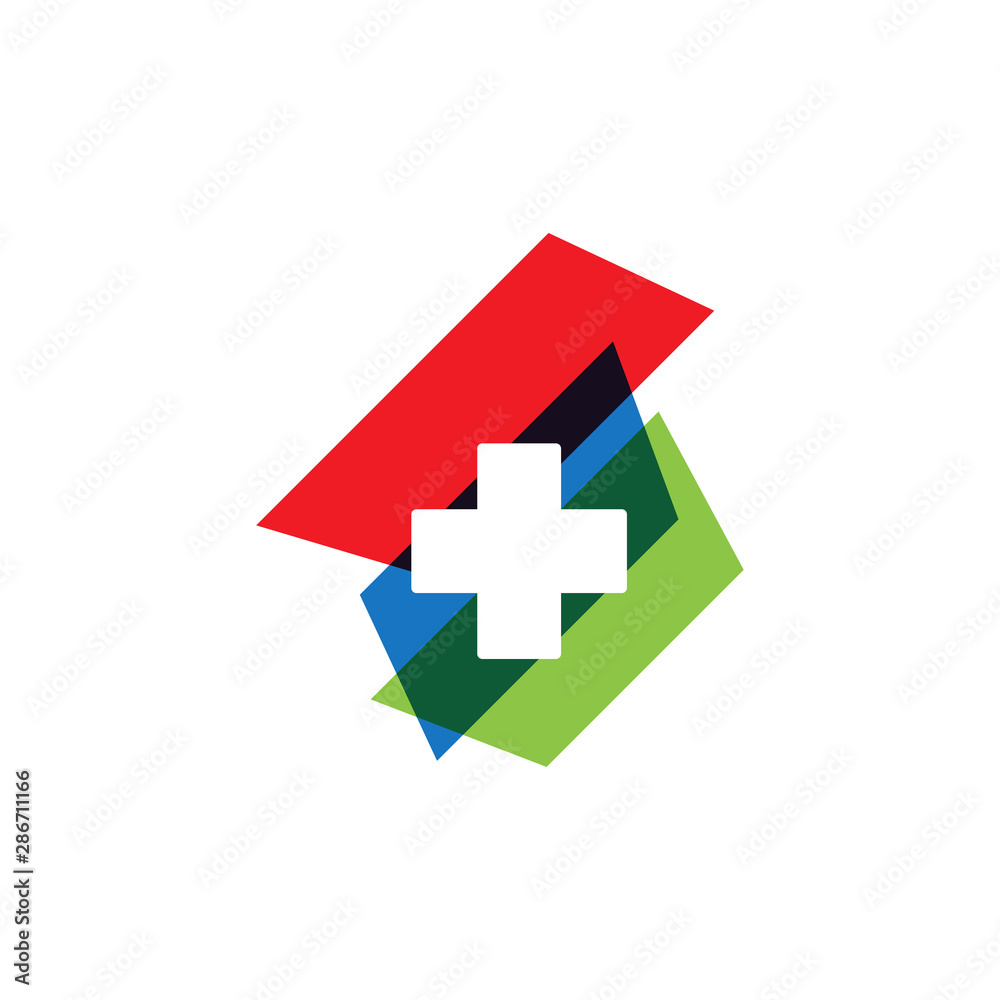 Medical cross graphic design template vector isolated Medical cross graphic design template vector isolated