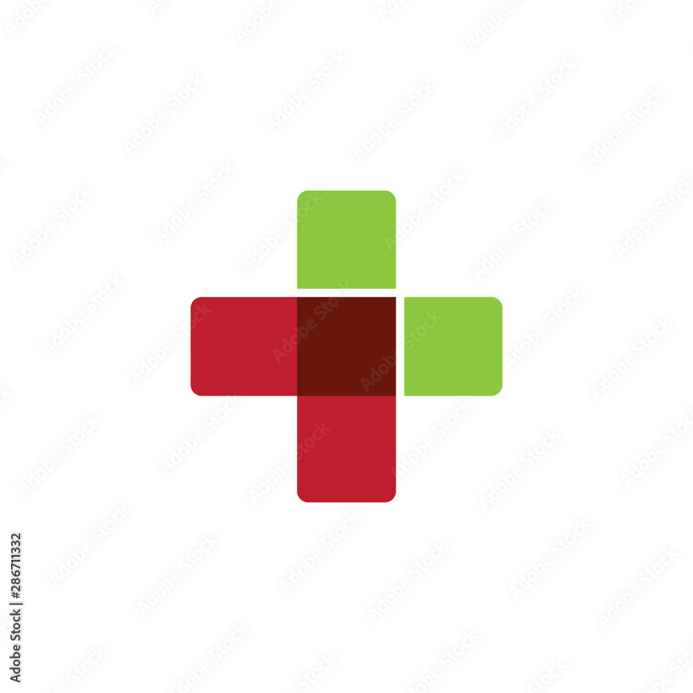 Medical cross graphic design template vector isolated Medical cross graphic design template vector isolated