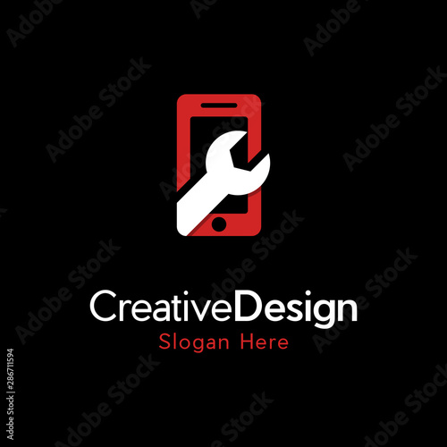 Phone Mobile Services Creative Icon Modern Logo