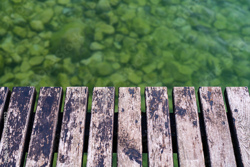 dock in the lake Mockup Background Photo