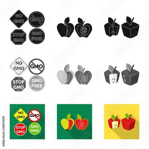 Isolated object of test and synthetic icon. Collection of test and laboratory vector icon for stock.