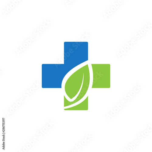 Medical cross graphic design template vector isolated