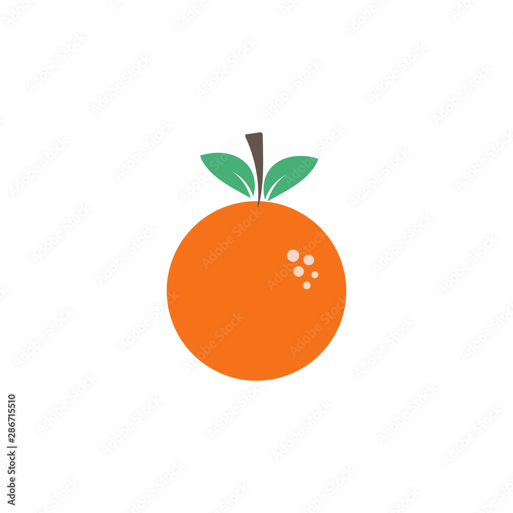 Orange fruit graphic design template vector isolated Orange fruit graphic design template vector isolated