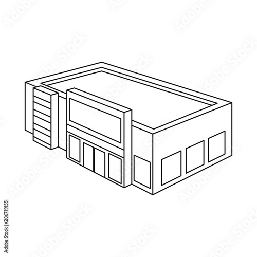 Vector design of shop and dairy icon. Set of shop and commercial vector icon for stock.