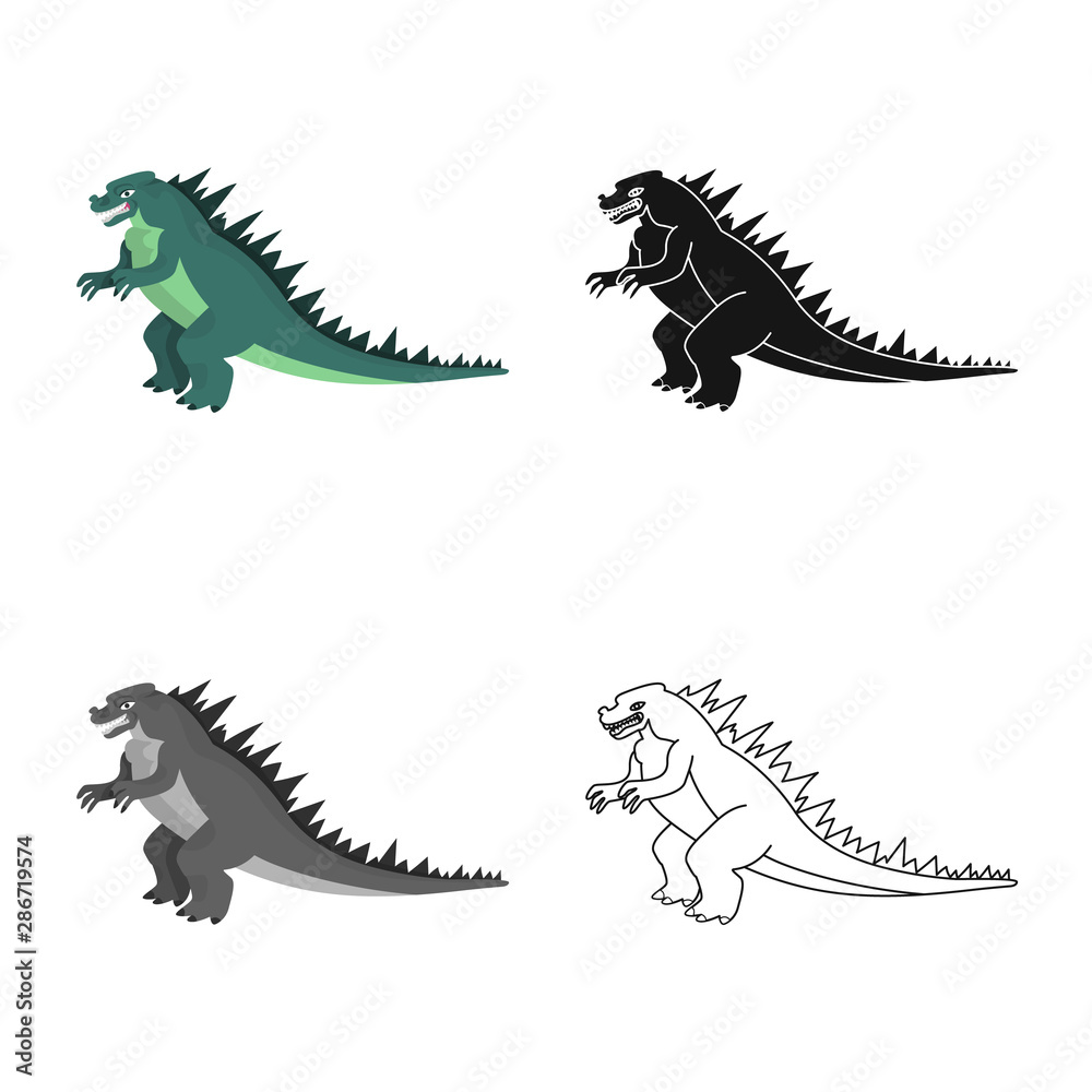 Isolated object of dragon and fantasy logo. Set of dragon and china stock symbol for web. Isolated object of dragon and fantasy logo. Set of dragon and china stock symbol for web.