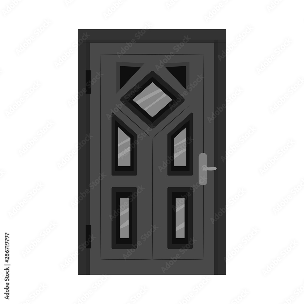 Vector design of door and metal icon. Set of door and entrance vector icon for stock. Vector design of door and metal icon. Set of door and entrance vector icon for stock.