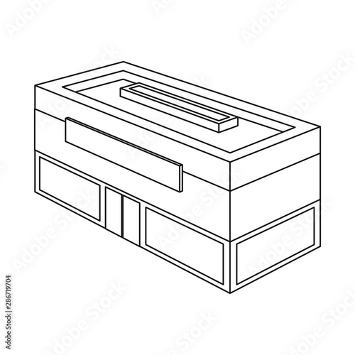 Isolated object of shop and antiquarian logo. Set of shop and modern stock vector illustration.