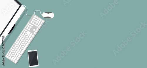 Background for school personal computer vector
