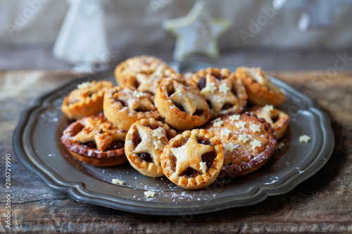 Fotografia Traditional Christmas mince pies