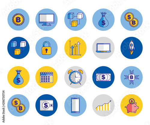 bundle of economy and finances icons