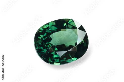 Emerald isolatedisolated on white