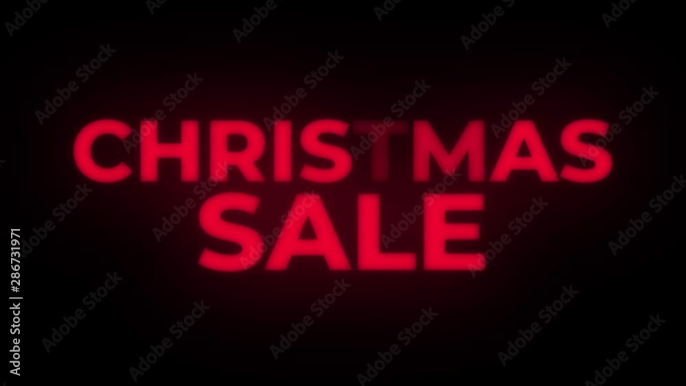 Christmas Sale Text Blinking Flickering Neon Red Sign Promotional Loop Background. Sale, Discounts, Deals, Special Offers. Green Screen and Alpha Matte Christmas Sale Text Blinking Flickering Neon Red Sign Promotional Loop Background. Sale, Discounts, Deals, Special Offers. Green Screen and Alpha Matte