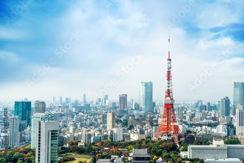 Canvas Print Tokyo tower, landmark of Japan