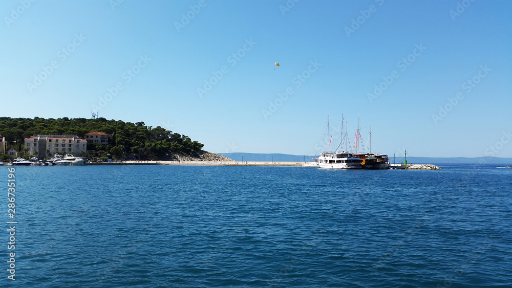 ships near Makarska - Middle Dalmatia Adriatic sea