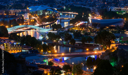 Tbiblisi at the night. Georgia