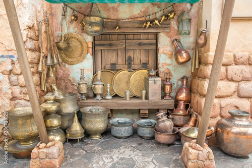 Arabian brass wares decorration