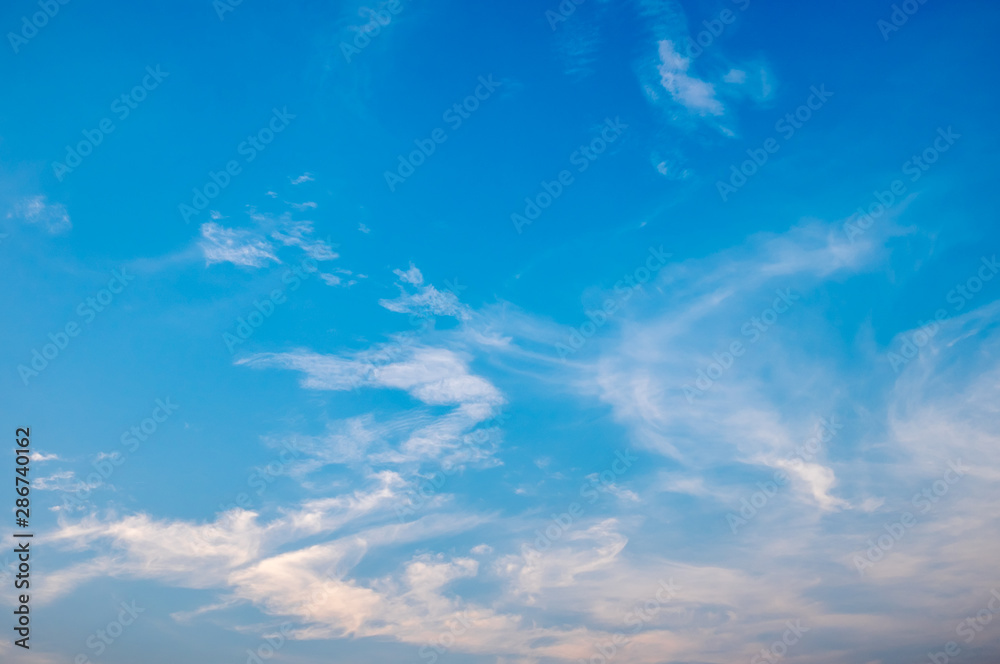 Blue sky with clouds for background
