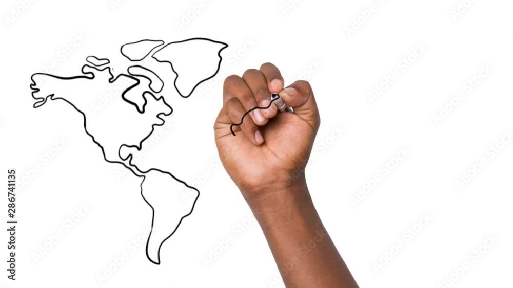 monde tableau transparent