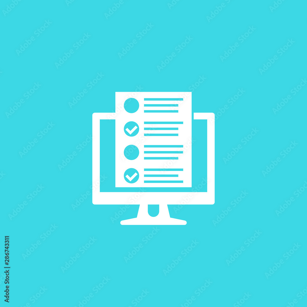 online survey form vector icon online survey form vector icon