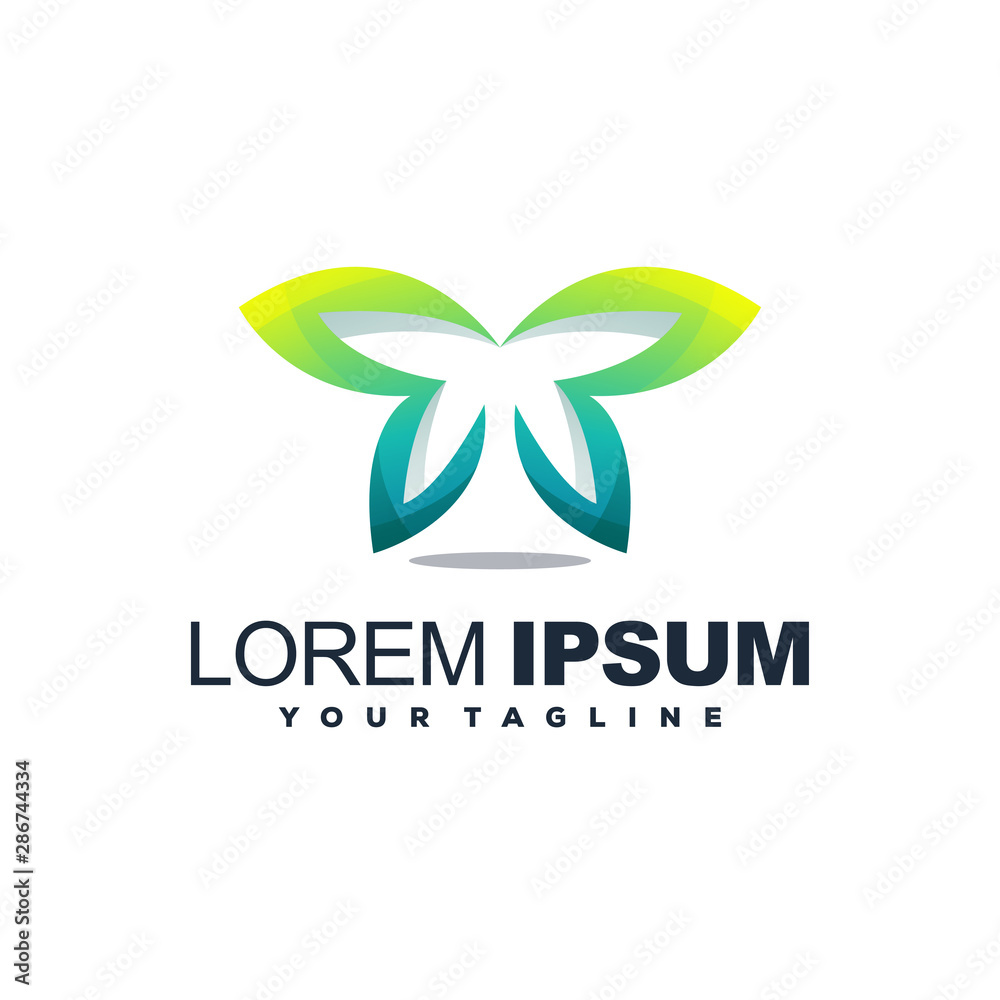 awesome butterfly gradient logo design awesome butterfly gradient logo design