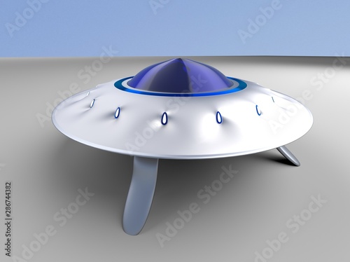 alien space ship ,UFO,3d render.