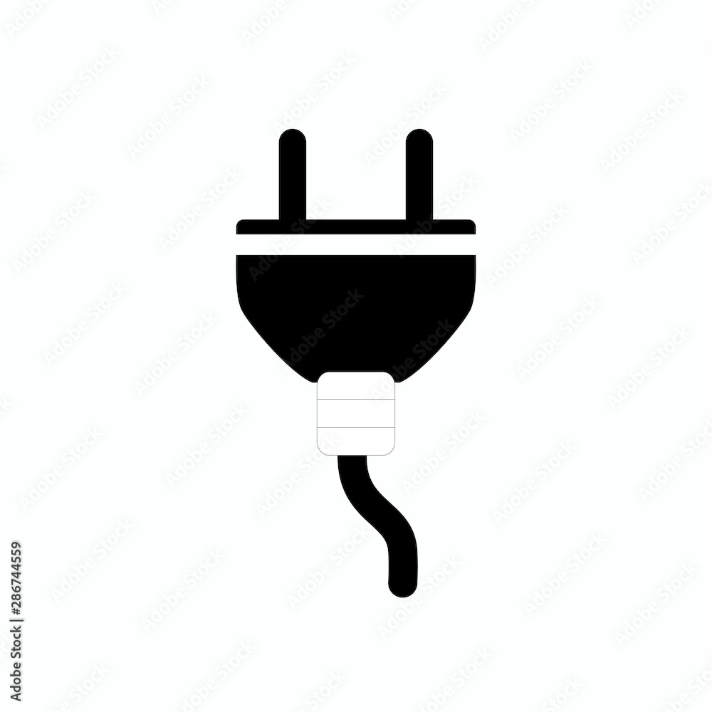 vector illustration of a plug in white background vector illustration of a plug in white background