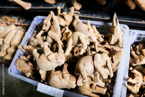 Fotografie Elephant carving handmade crafts