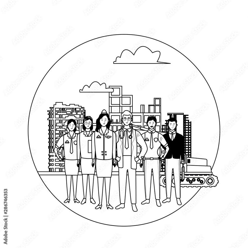 Obraz premium labor day employment celebration cartoon