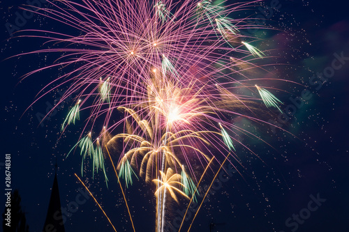 fireworks in the sky