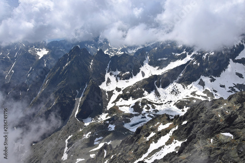 The High Tatra Mountains, view from Lomnicky peak.