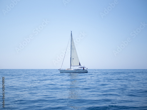 Small Sailboat in the Adriatic Sea
