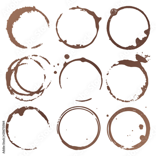 Coffee Stains Vector Set