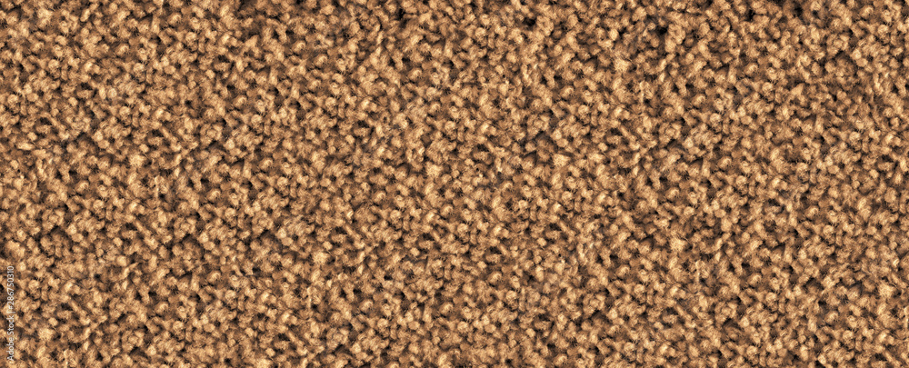 Texture of beige carpet. Panorama. View from above. Texture of beige carpet. Panorama. View from above.